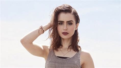 lily collins nudes|Lily Collins Poses in Nude Swimsuit for Shape Magazine